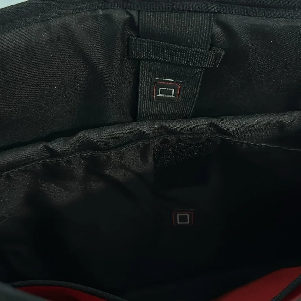 Ruggard Red Series Scarlet Tech Messenger Bag black and red